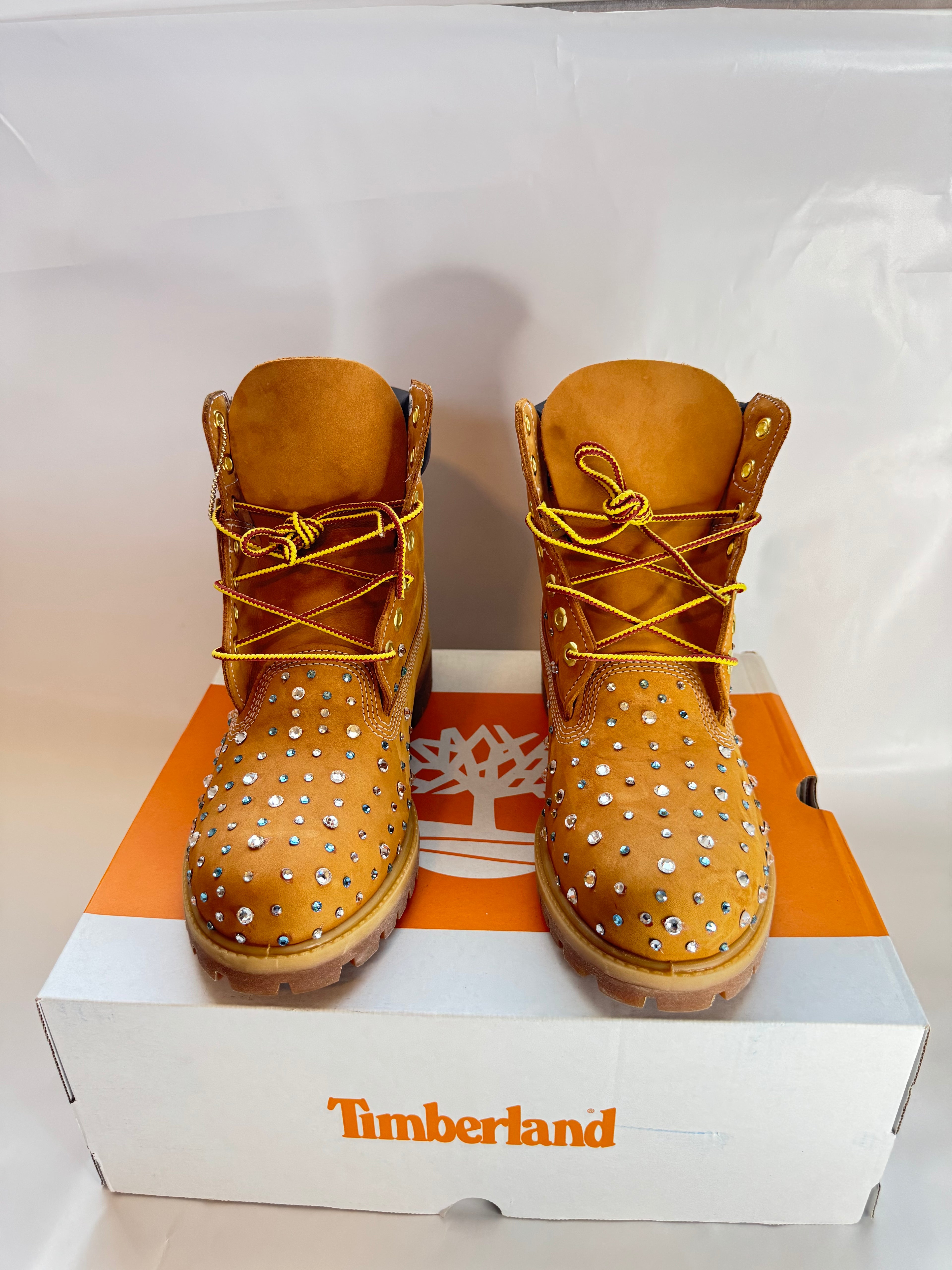 Custom Kicks 29 – Premium Rhinestone Timber Boots